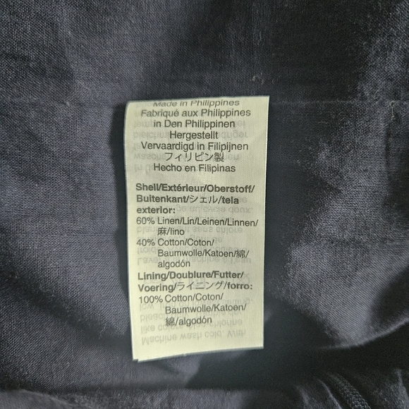 J. Crew Factory Linen-blend Navy Blue Jumpsuit Size 2 - Picture 11 of 13